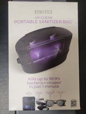 HoMedics UV-Clean Portable Sanitizer Bag - Brand New In Box